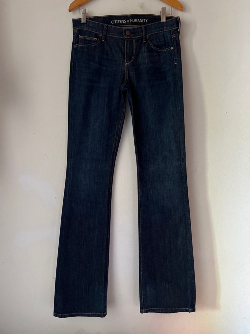 Citizens of Humanity Kelly Indigo Bootcut Low Rise Jeans Sz 28